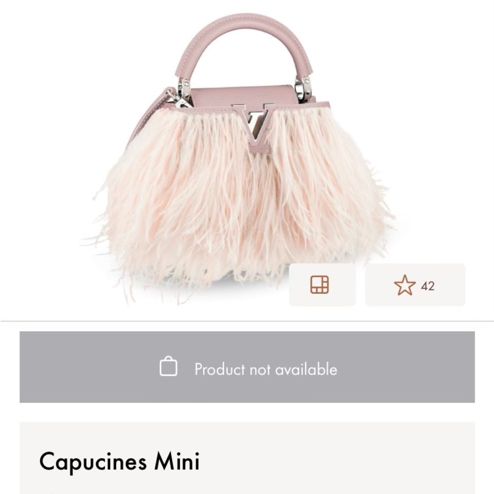 Capucines Mini LV baby pink only one piece in the US